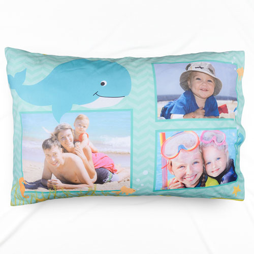 Funda de almohada personalizada para el mar tropical