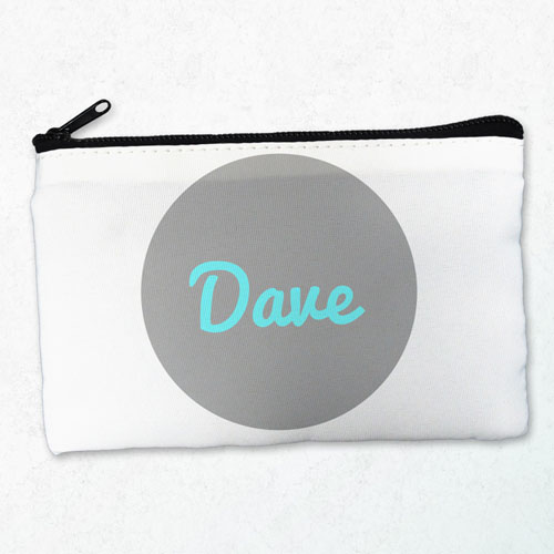 Bolsa cosmética personalizada con monograma mediana