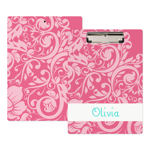 Portapapeles personalizado diseño rosa  floral