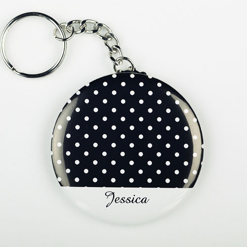 Llavero personalizado de puntos de lunares
