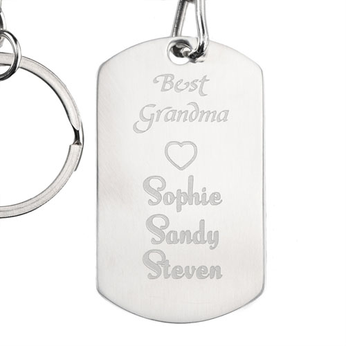 Llavero personalizado con colgante La mejor abuela