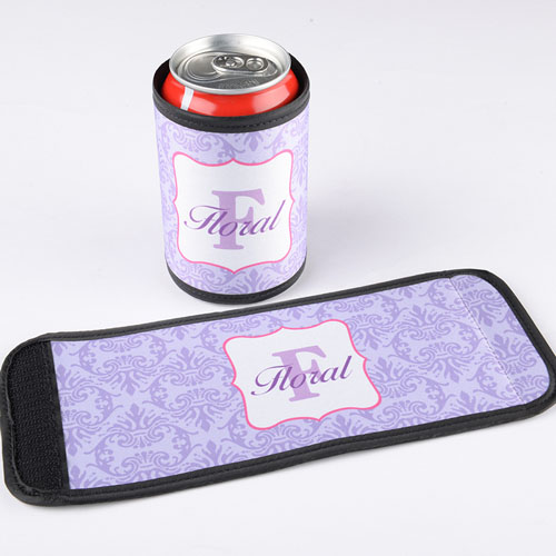 Envoltura de botella y lata personalizada Purple Vintage 