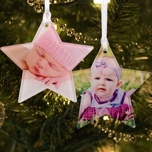 Personalized Photo Acrylic Ornament Star Shape