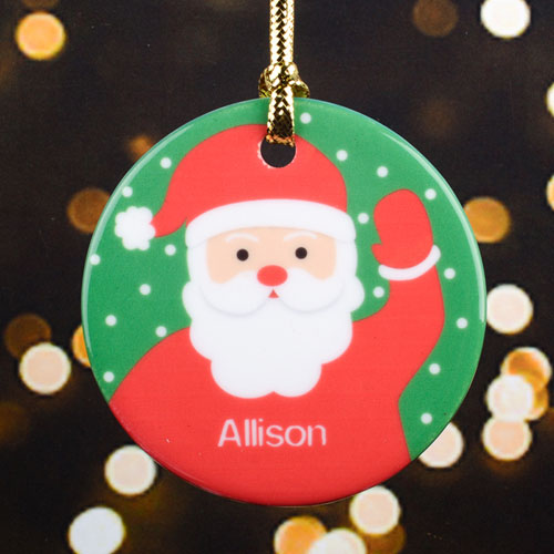 Santa Personalized Christmas Ornament