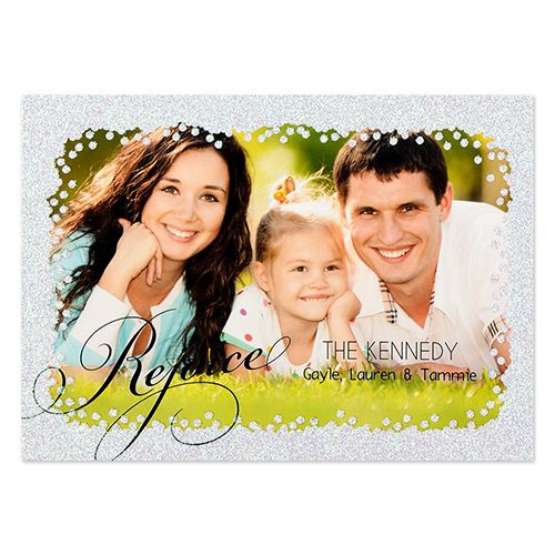 Tarjeta personalizada con fotografía. Diseño 