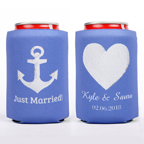 El  enfriador de lata  personalizado de recién casados