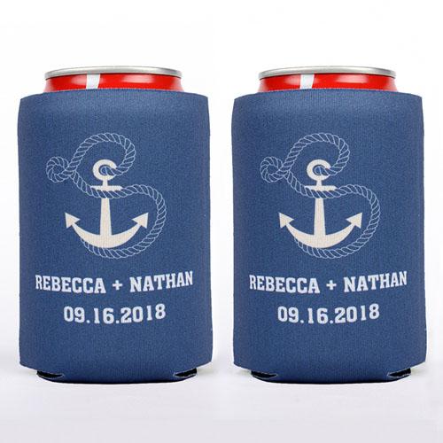  enfriador de lata  de boda personalizado náutico