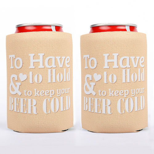 Monograma de boda personalizado  enfriador de lata 