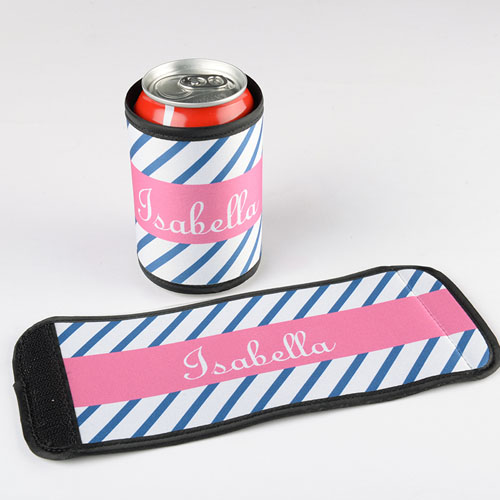 La franja marina personalizada de envoltura de lata o botella  