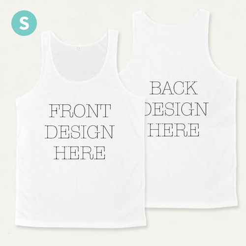 Impresión completo en una camiseta tipo tan top unisex  (Small)