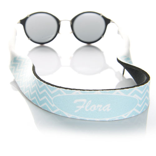 Luz azul símbolos correa de gafas de sol monogramada