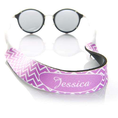 Símbolos de lavanda correa de gafas de sol monogramada
