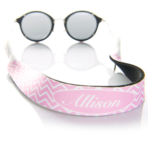 Símbolos rosados correa de gafas de sol monogramada