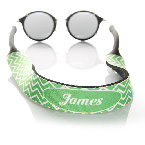 Símbolos verdes correa de gafas de sol monogramada