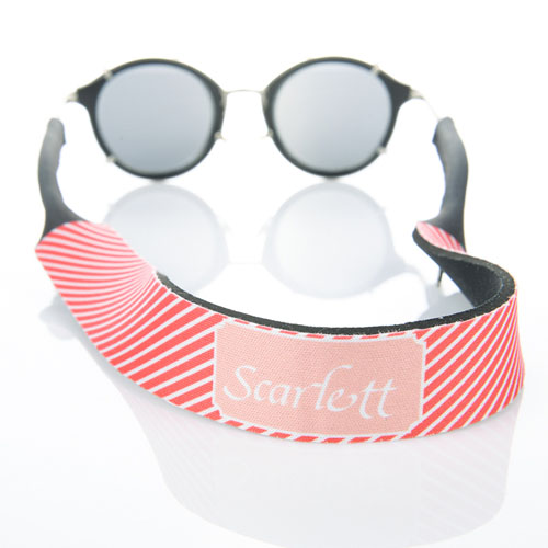  Correa de gafas de sol monogramatizada de rayos rojos