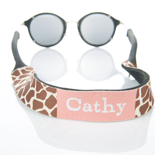 Correa de gafas de sol monogramada con estampado de animales