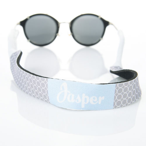 Correa de gafas de sol con monograma de círculo gris