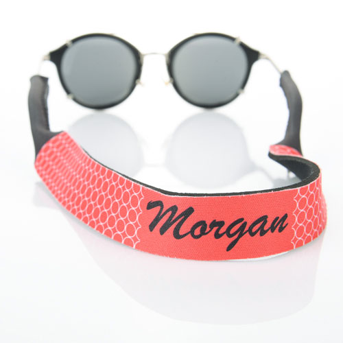  Correa para gafas de sol rojo Circle Monogrammed