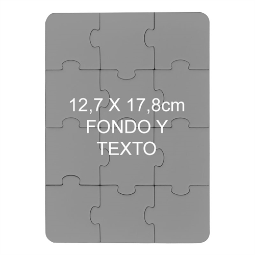 12.70 cm x 17.78 Rompecabezas magnetico con foto y de 12 piezas 