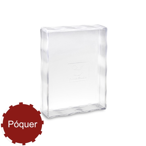 54 Naipes de tamaño de cartas de póker, Caja de plástico transparente