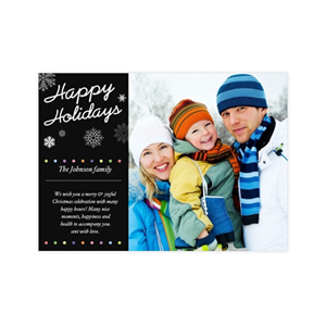 Tarjeta personalizada con diseño navideño 