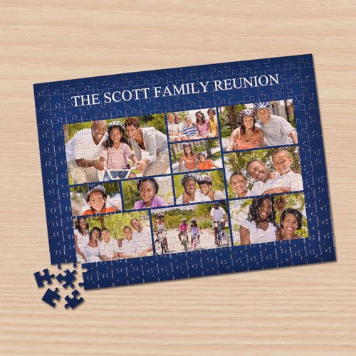 Personalizado Facebook  azul marino  11 colage 30.48 cm x 41.91 cm  rompecabezas 