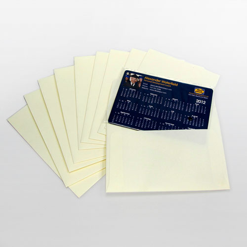11,11cm X 14,39cm Sobres blanco crema