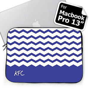 Manga para el Macbook Pro 13 (2015) personalizada con chevron azul  Macbook Pro 13 Sleeve (2015)