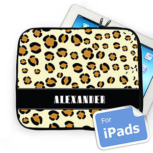 Nombre personalizado Patrón de Leopardo Manga de Ipad