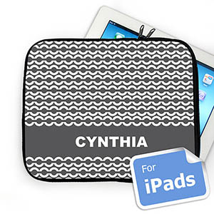 Nombre personalizado Cadena Gris Manga de Ipad