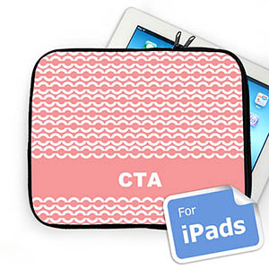Iniciales personalizadas Cadena Rosa Manga de Ipad