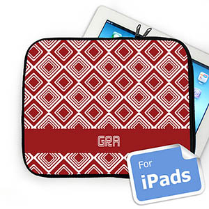 Iniciales personalizadas Diamantes Rojos Manga de Ipad