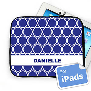 Nombre personalizado Hoopla azul Ipad Manga