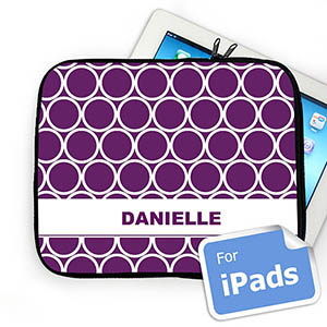 Nombre personalizado Manga de Ipad de Hoopla Púrpura