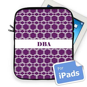 Iniciales personalizadas Enlaces púrpura Manga de Ipad