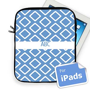 Iniciales personalizadas Azul Lkat Manga para iPad