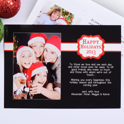 Tarjeta personalizada horizontal diseño 