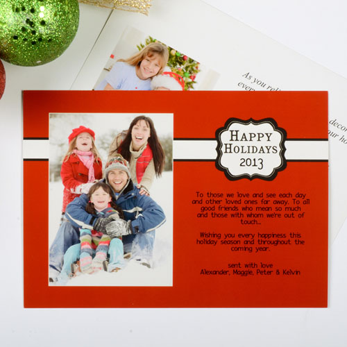 Tarjeta personalizada horizontal diseño 