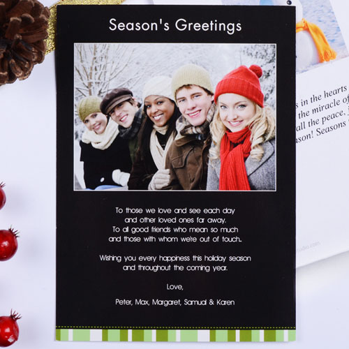 Tarjeta personalizada con fotografía diseño 