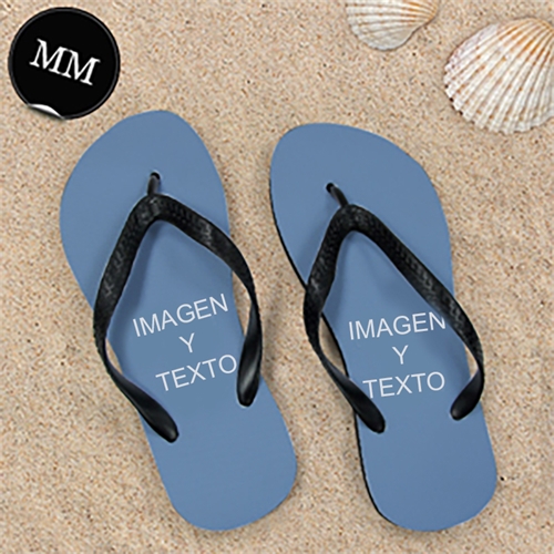Sandalias personalizadas con monograma diseño 