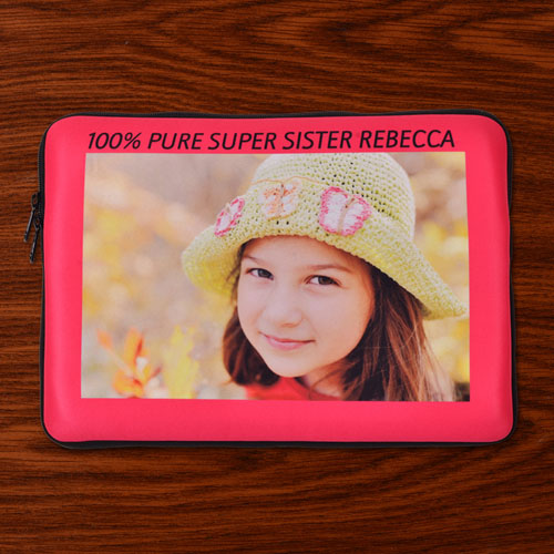 Funda personalizada para el Macbook Pro 13, borde rosa vivo (2015)