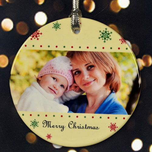 Personalized Bubbles Of Snowflakes Ornament