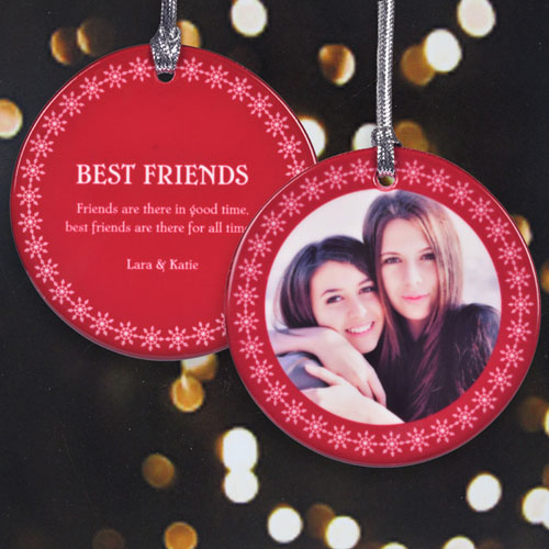 Personalized Peaceful Snowflakes (Custom 2 Side) Ornament