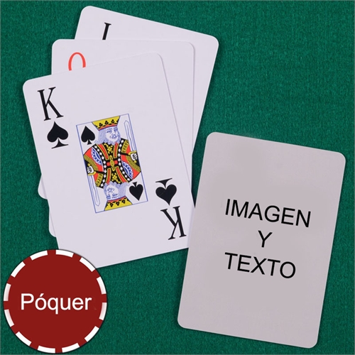 Naipes póker con índice jumbo 