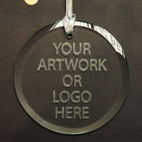 Adornos en vidrio 100% personalizables, con forma de círculo