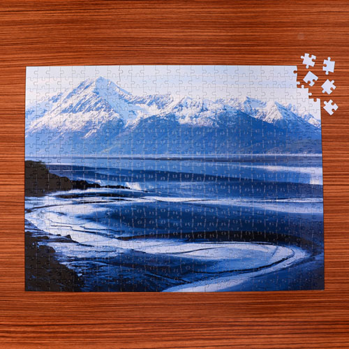  45.72 cm x 60.69 cm Rompecabezas personalizados con una galeria de propias fotos de 70 o 252 o 500 piezas