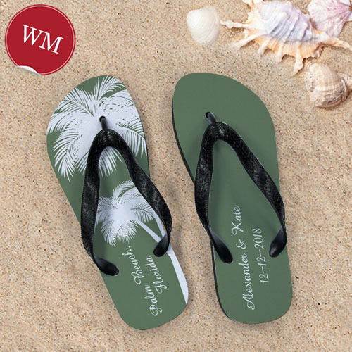 Sandalias personalizadas con monograma diseño 