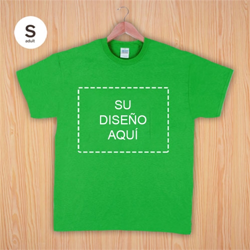 Impresión personalizada Algodón Verde Irlandés paisaje imagen Adult pequeño T Shirt