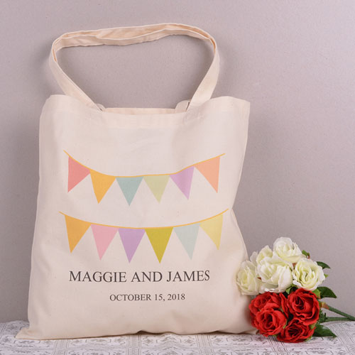 Amor y Gracias Bolsa de Algodón Personalizada