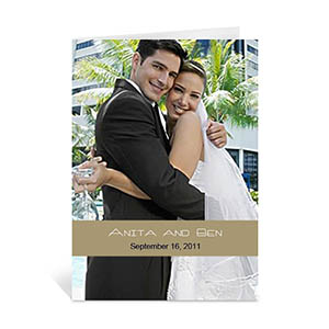 Tarjeta personalizada de felicitación con fotografía 